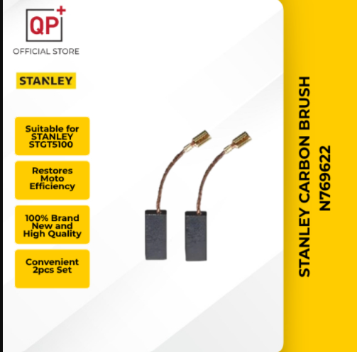 STANLEY CARBON BRUSH  N769622 (2PCS) (STGT5100 / STGS6100 ANGLE GRINDER) l PENGISAR l 研磨机-