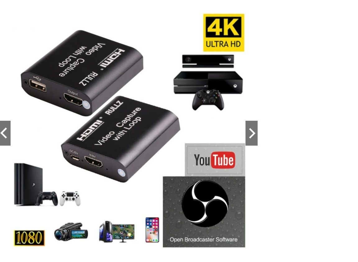 - *HDMI Video Card Capture with USB Loop 2.0 Cards Recorder Live Streaming Streams Video Recording ( LOOP OUT )