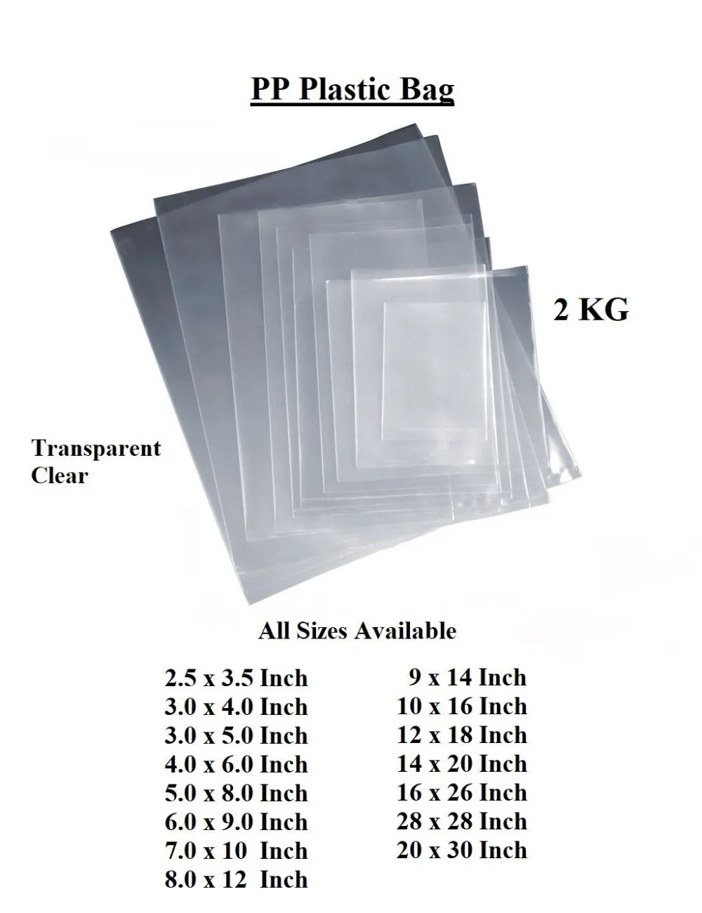 MODERNPACK PP PLASTIC BAGS 6" x 9" x 04