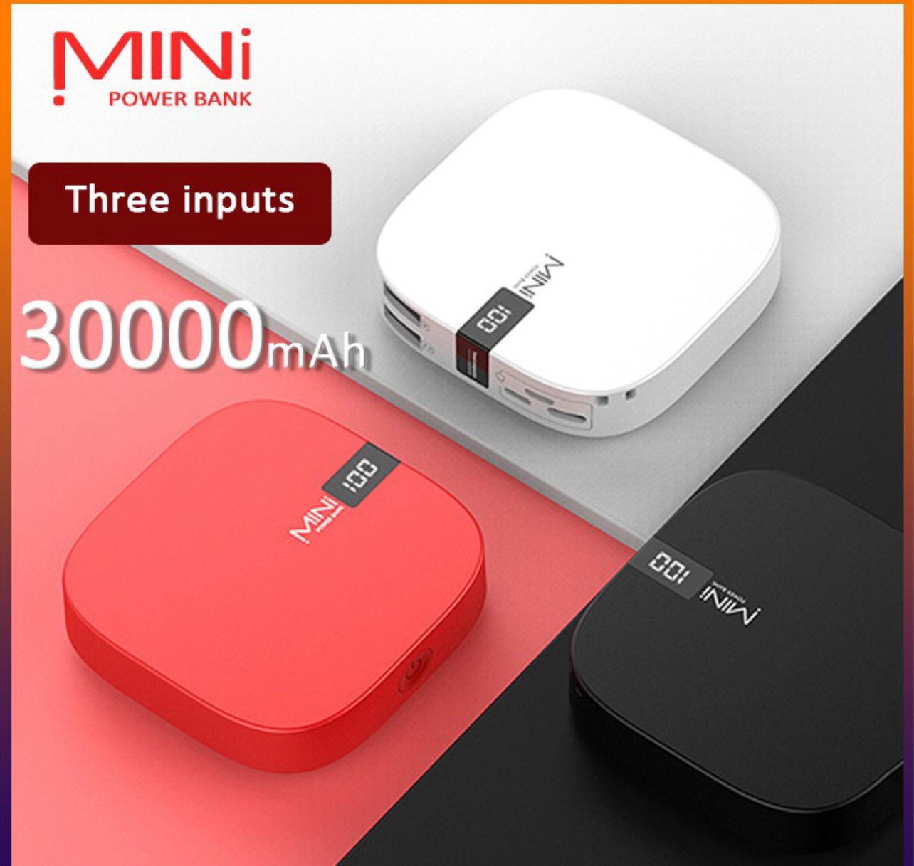 Song Portable Mini PowerBank Digital Display 30000mah