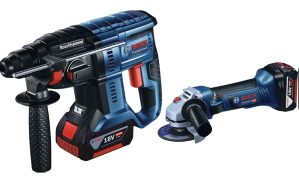 Bosch Combo Rotary Hammer and Angle Grinder Set GBH 180-LI + GWS 18V-LI-Free delivery