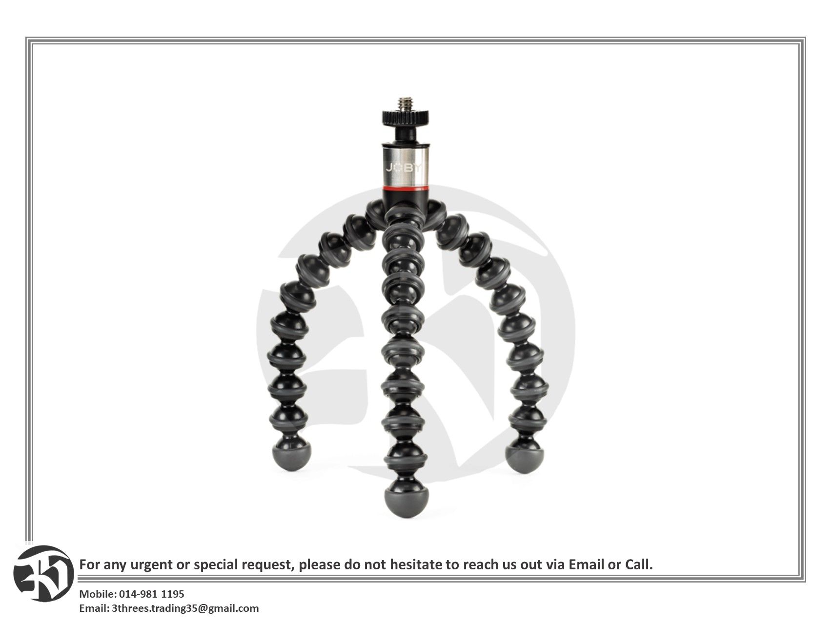 Joby GorillaPod 325 Compact Flexible Tripod for Point & Shoot and Small Cameras (JB01505-BWW)