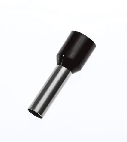 KST NYLON-INSULATED CORD END TERMINAL 6MM虏 12MM BLACK (E6012BK)