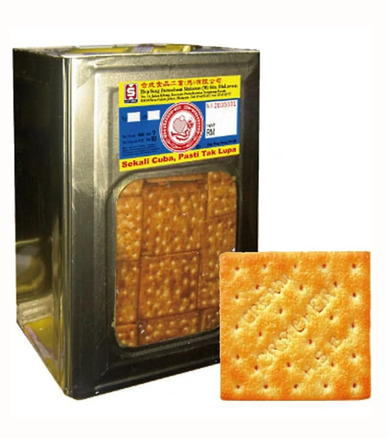 HUP SENG BISCUIT HUP SENG CREAM CRACKERS TIN 3.5KG