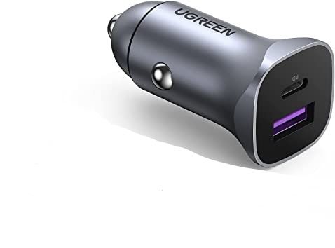 UGREEN Quick Charge PD30W+SCP22.5W USB Car Charger
