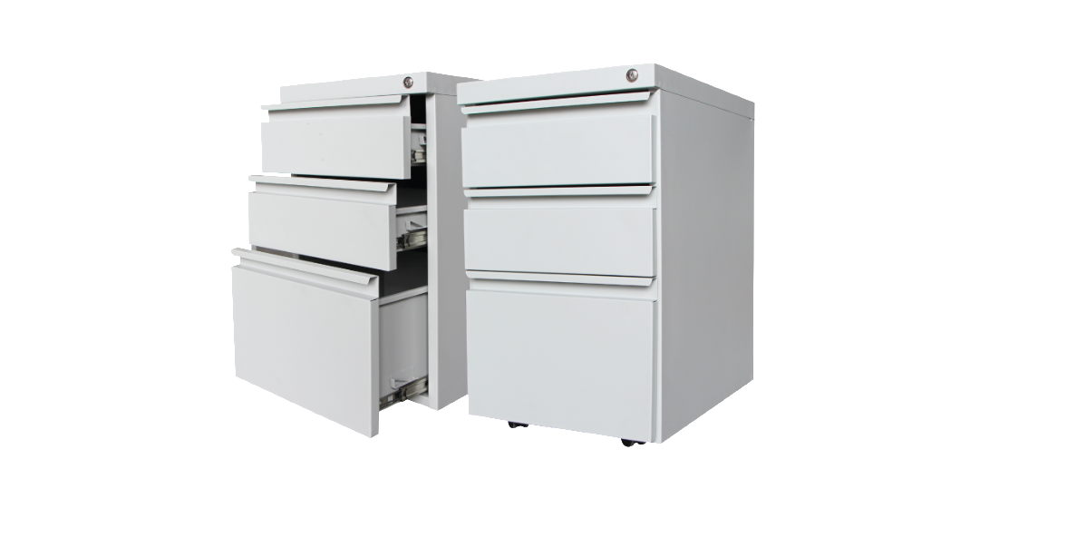 Steel Mobile Pedestal 2D1F (400 x 490 x 680 mm)