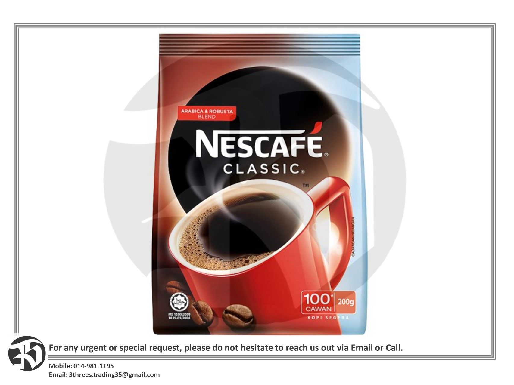 NESCAFE CLASSIC REFILL - 200G