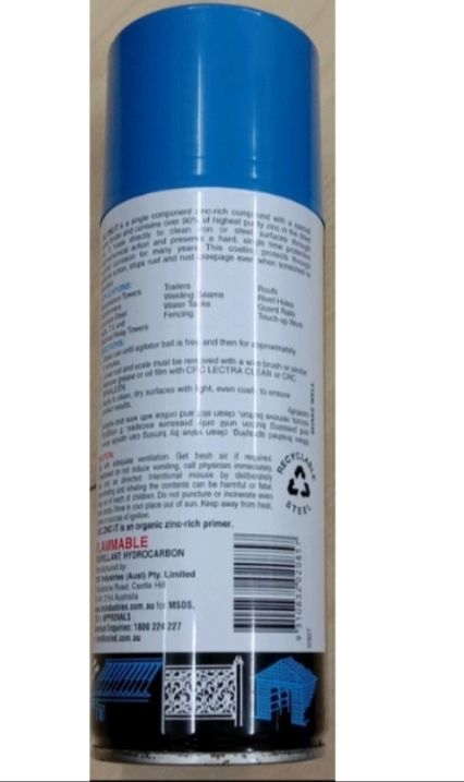 ORIGINAL CRC ZINC IT, GALVANIC RUST PROTECTION 350G- FREE DELIVERY