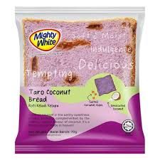 Mighty White Bread Taro Coconut Sliced Bread 70G