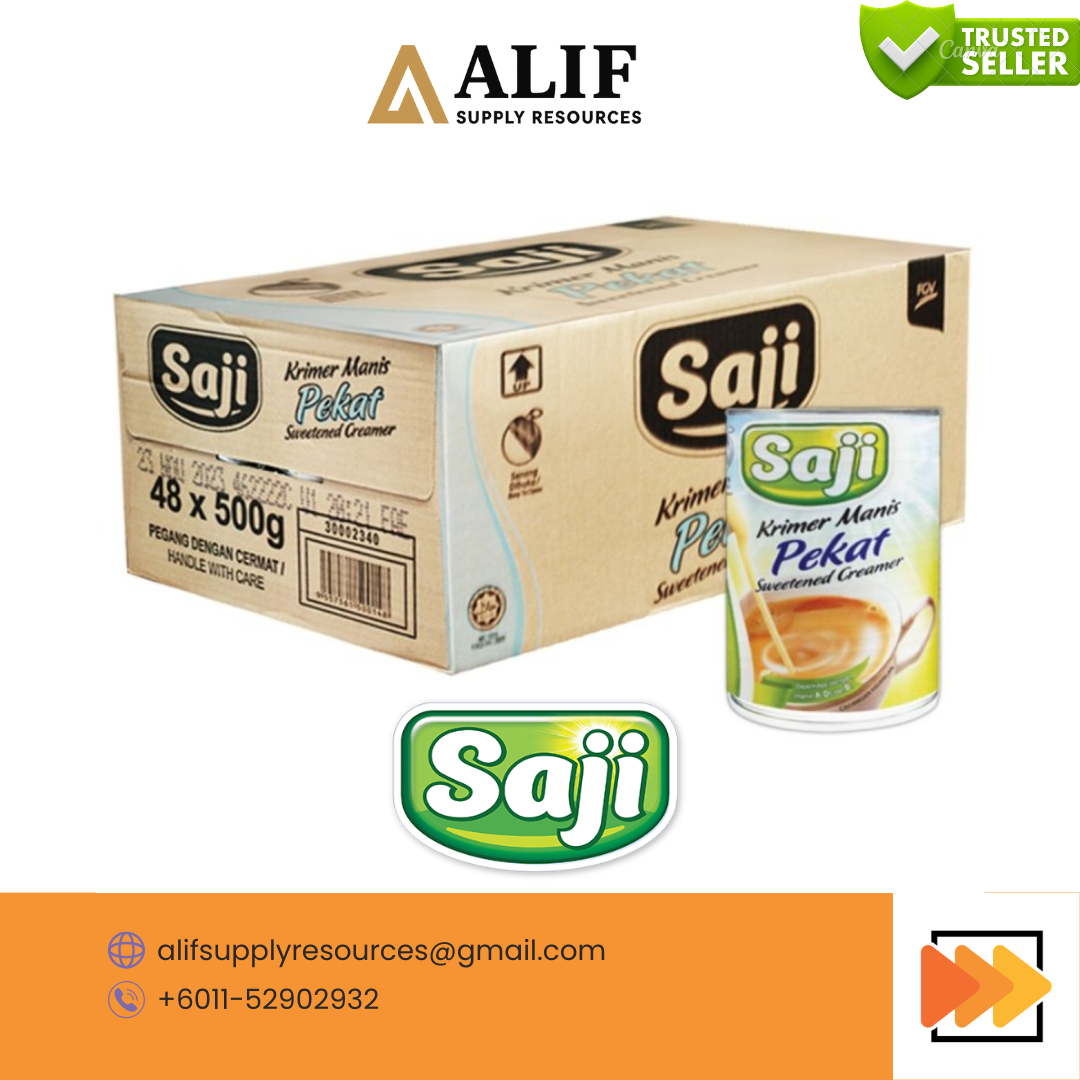SAJI SWEETENED CREAMER 48*500ML | SAJI SUSU PEKAT KRIMER MANIS 48*500ML [CARTON]
