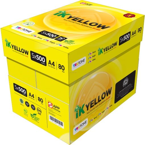 IK Yellow A4 Paper 80gsm 500 sheets
