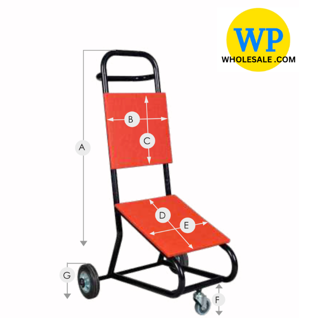OK BANQUET CHAIR TROLLEY / EPOXY BLACK