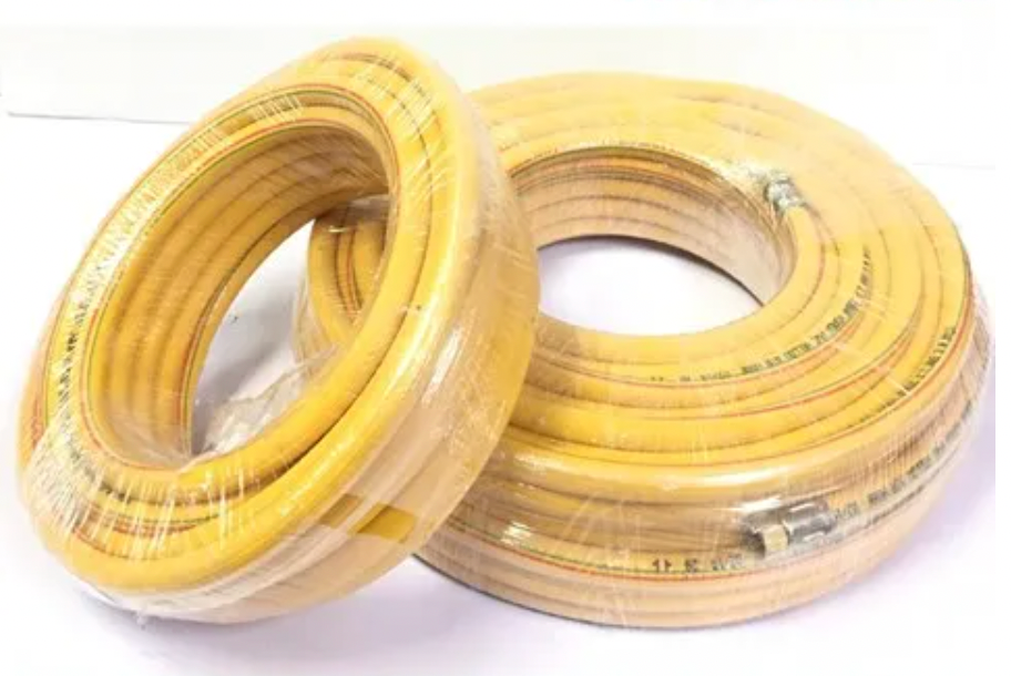 STAR 3/8" (8.5MM) PVC Reinforced High Pressure Air Hose / Air Compressor Hose / Spray Hose (20M) C/W Male and Female Brass Coupling