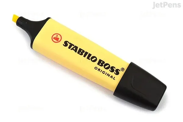 STABILO BOSS FLUORESCENT HIGHLIGHTER 0.4MM (YELLOW)