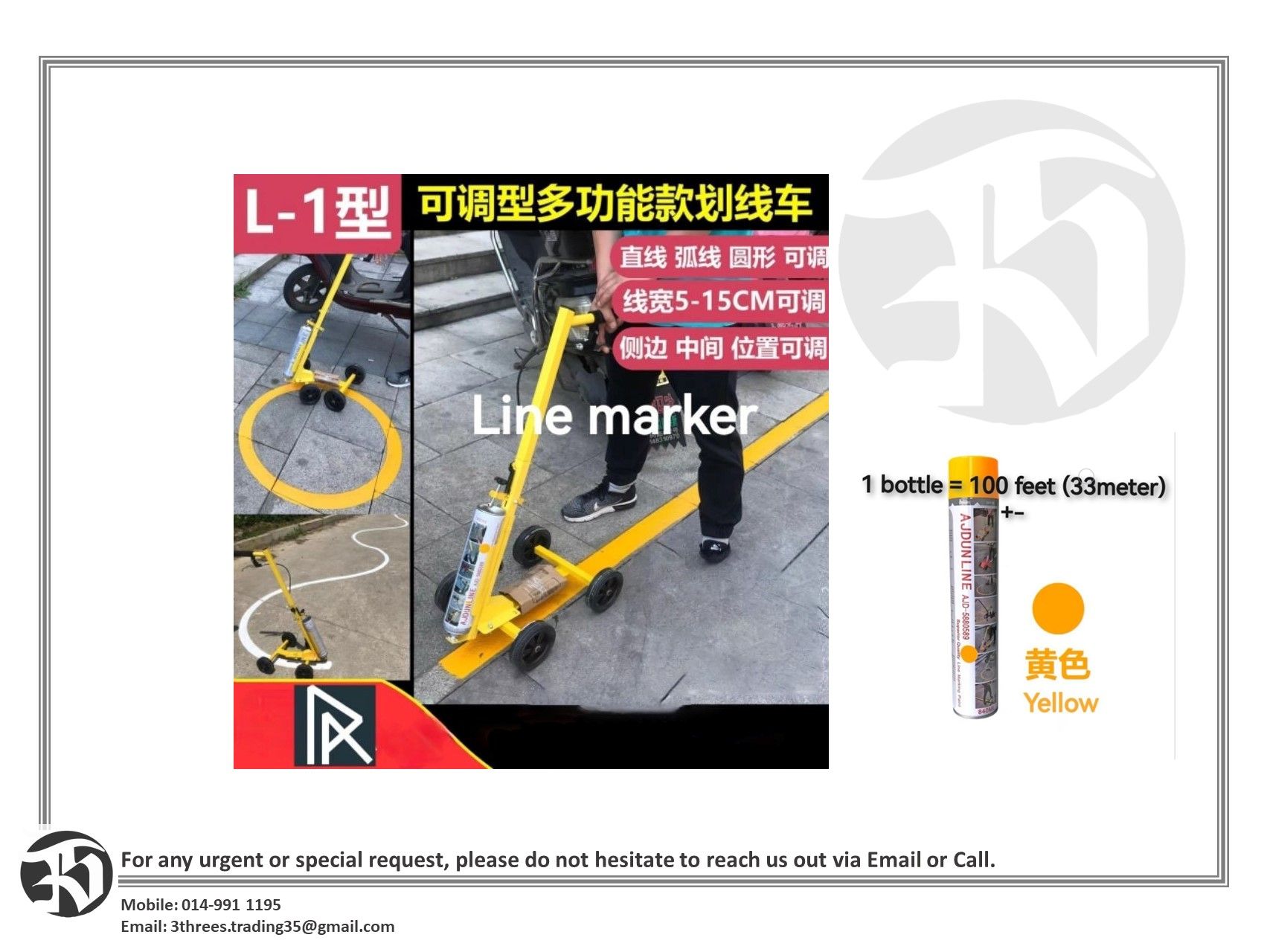 car park line marker machine