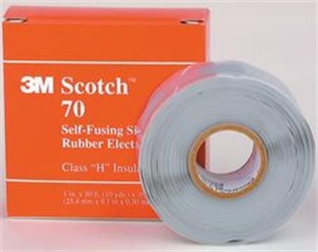 3M 70 Self-Fusing Silicone Electrical Tape 25.4mm X 9.144m Blue [80611438617] 2033691