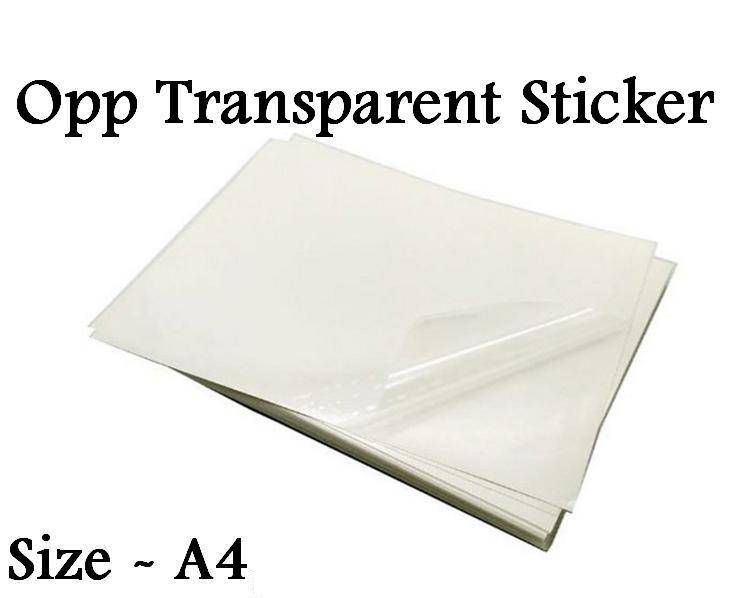 AVERY STICKER A4 Transparent (100 pcs per packet)