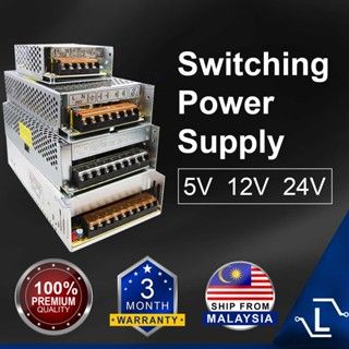 [isecure] AC to DC Switching Power Supply 220V to 24V 12V 5V 3A 5A 6A 10A 20A 30A 40A 60A CCTV LED Panel LED Strip