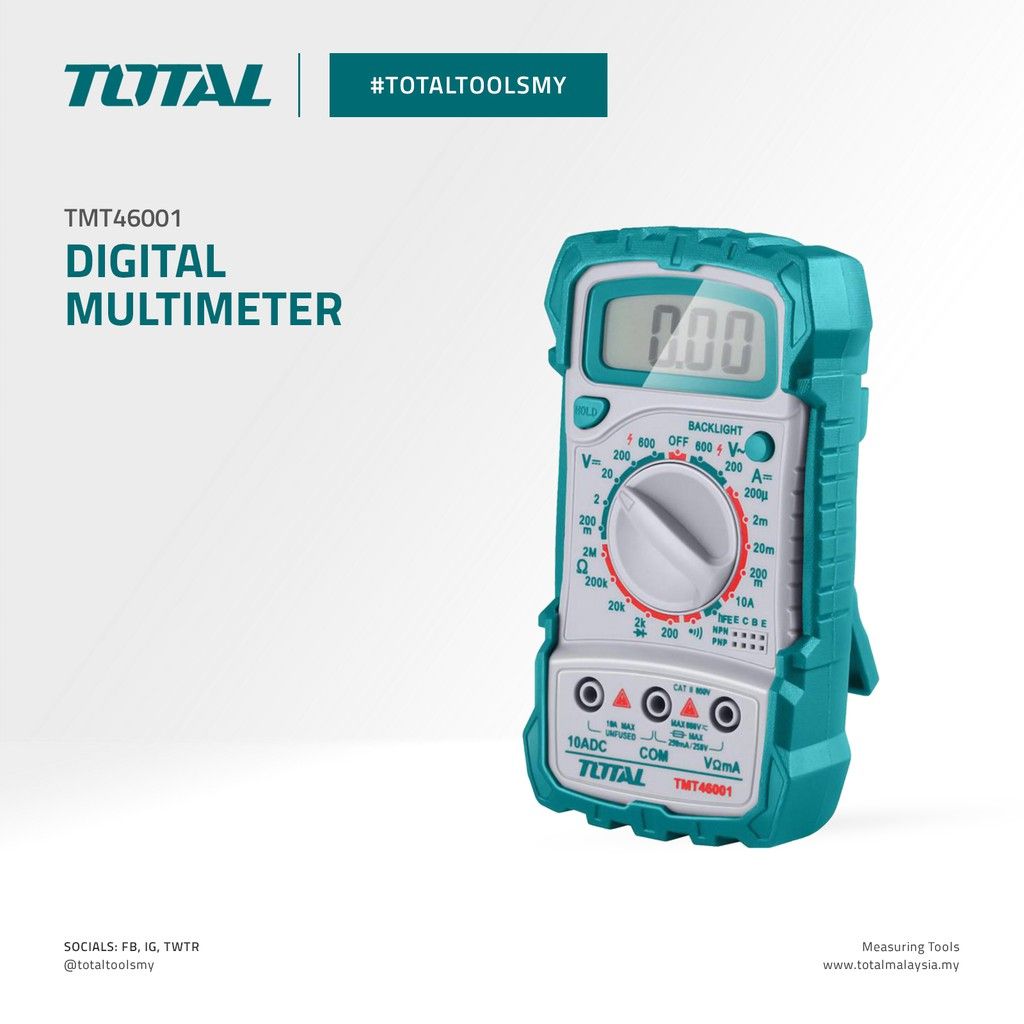 TOTAL DIGITAL MULTIMETER - TMT46001