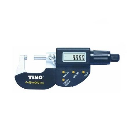 Temo 0-25mm Professional Waterproof Digital Micrometers