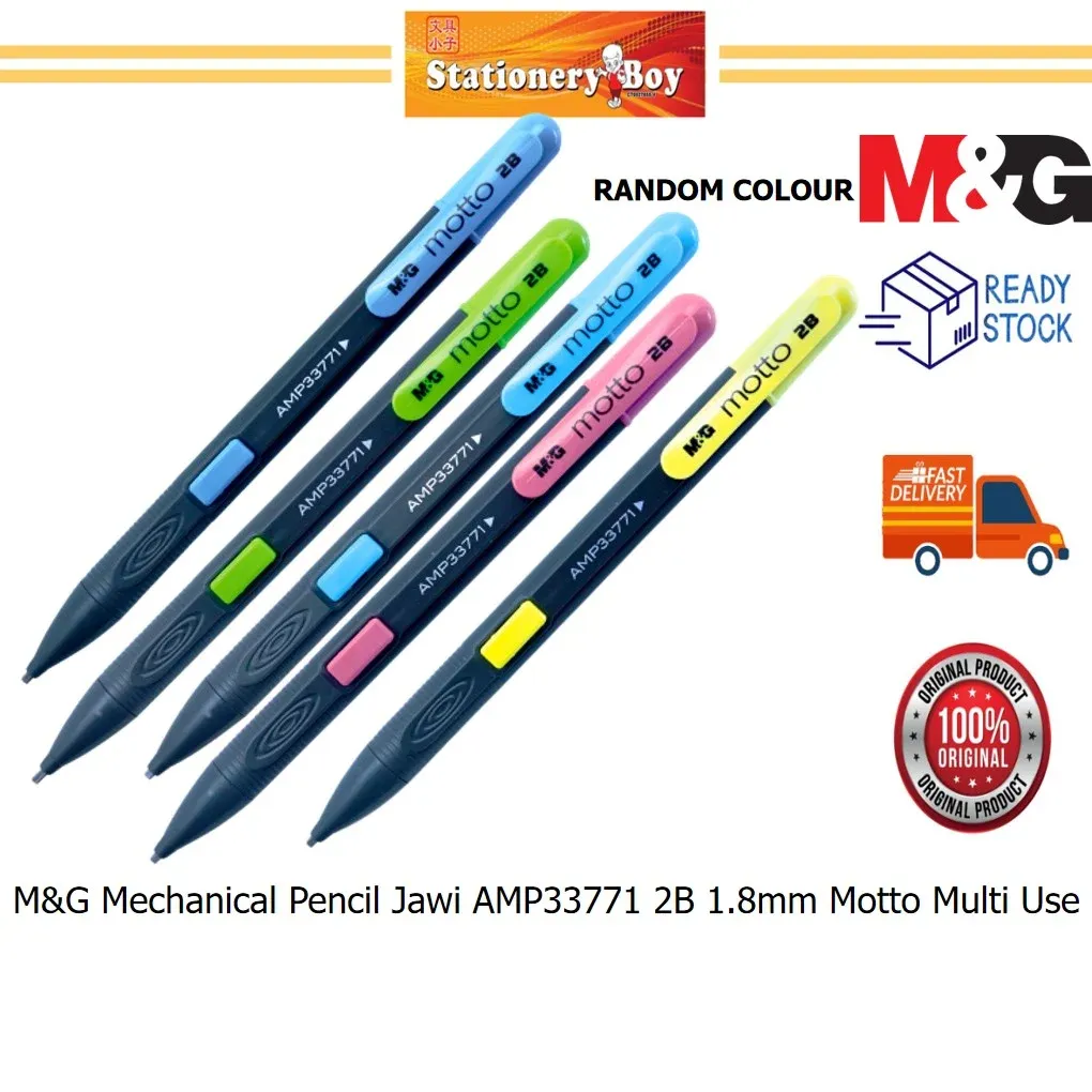 M&G Mechanical Pencil Jawi AMP33771 Motto Multi Use 1.8mm / Pensel Mekanikal Jawi