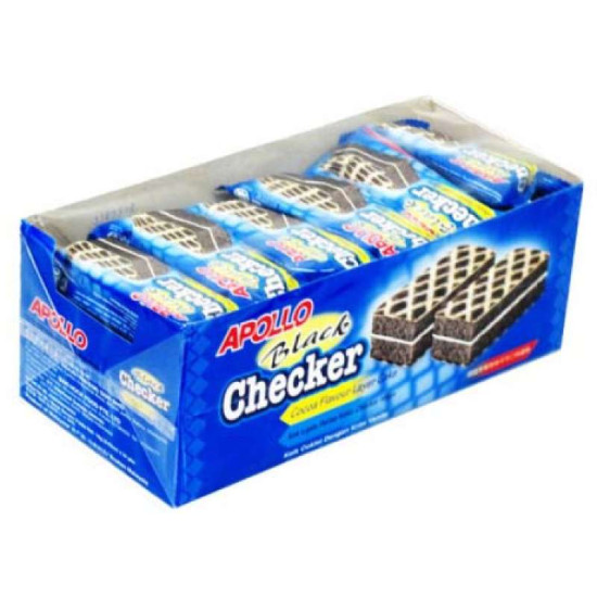 Apollo Layer Cake Black Checker 24 pcs x 18g