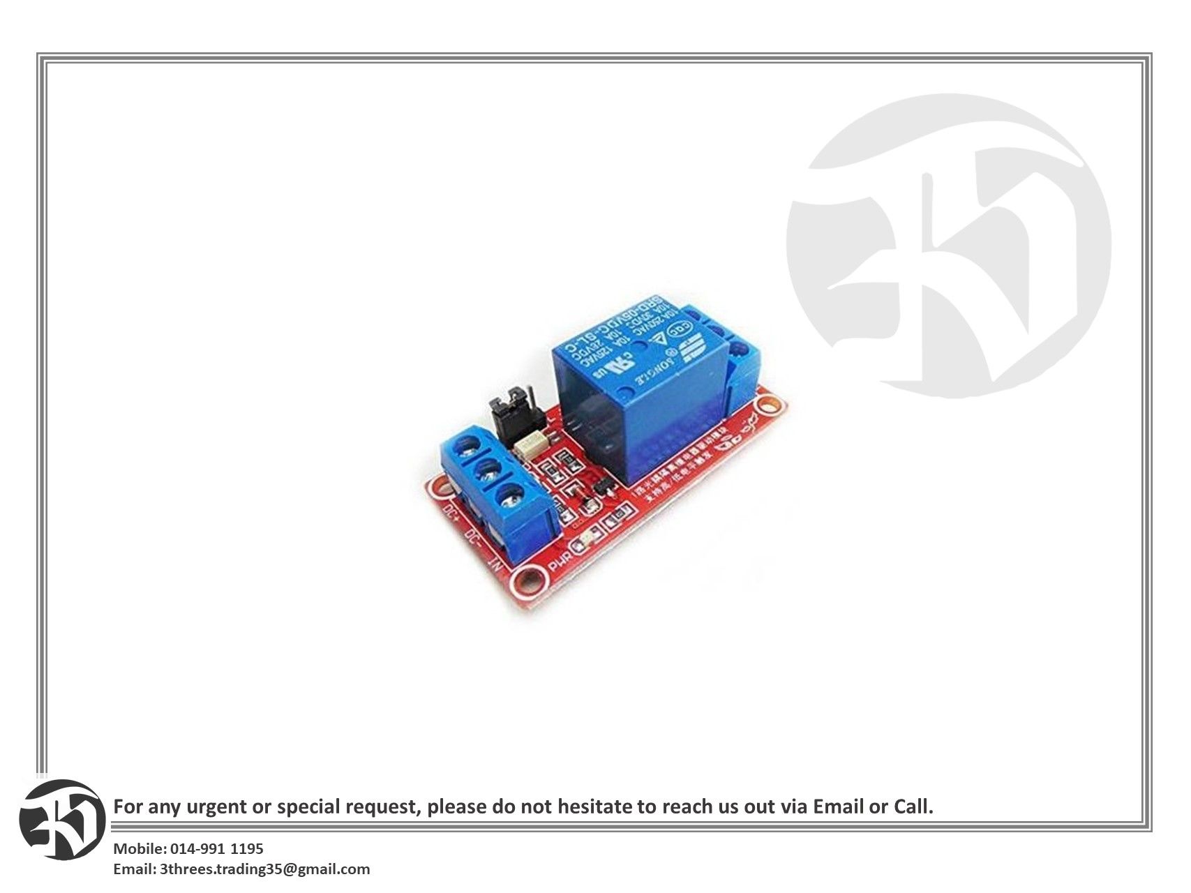 1 channel 5V DC relay module low & high level opto-isolator for Arduino