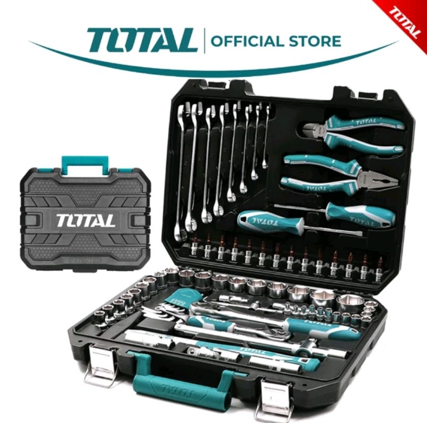 Total Mechanic Tools Set (100 Pcs) THKTHP21006
