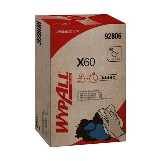 WypAll® X60 Wipers Jumbo Roll (93495), White 1-Ply, 1 Roll / Case