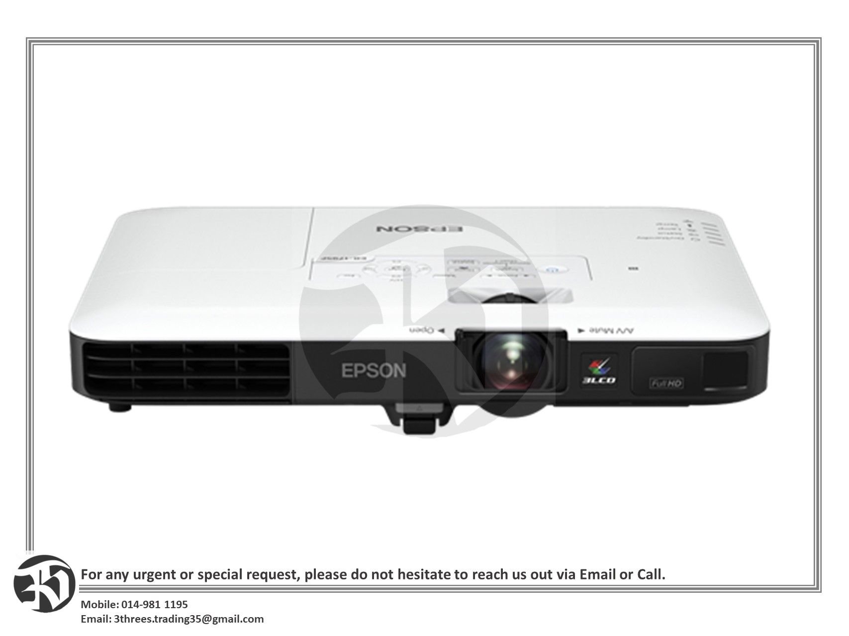 Epson EB-1785W Wireless WXGA 3LCD Projector