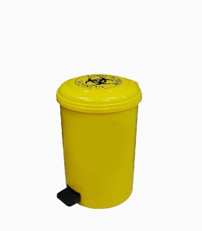 Others Clinical Waste Bin 35L / Hospitality Medical Use Waste Bin / Yellow BIOHAZARD Medical Waste Bin / Clinical Step On Waste Bin / Yellow Clinical Waste Bin / Medical Waste Bin