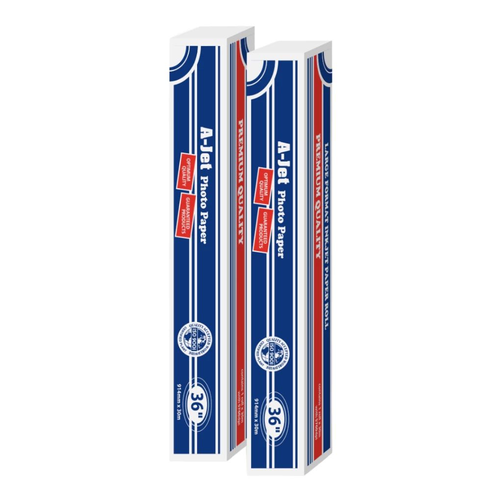 A-JET Wide Format Inkjet Semi Glossy Photo Paper 260gsm | 610mm x 30M x 2'' | (Resin Coated Microporous)