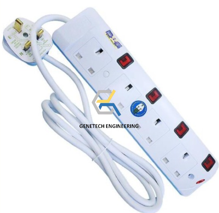 Extension Power Socket 3 Pin 4 Gang With SIRIM (2.0M)