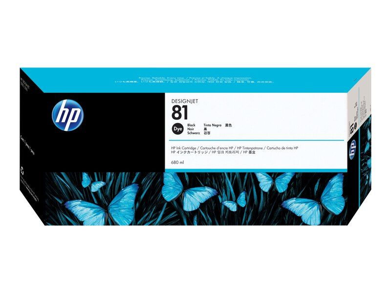 Genuine Malaysia HP Warranty - HP 81 Black Dye Printhead and Cleaner
