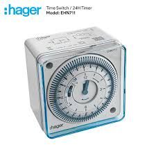 Hager Daily time switch 1 channel, analog, 72x72 with power reserve (EHN711)