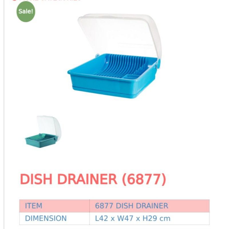 *CENTURY 6877 Dish Drainer with cover