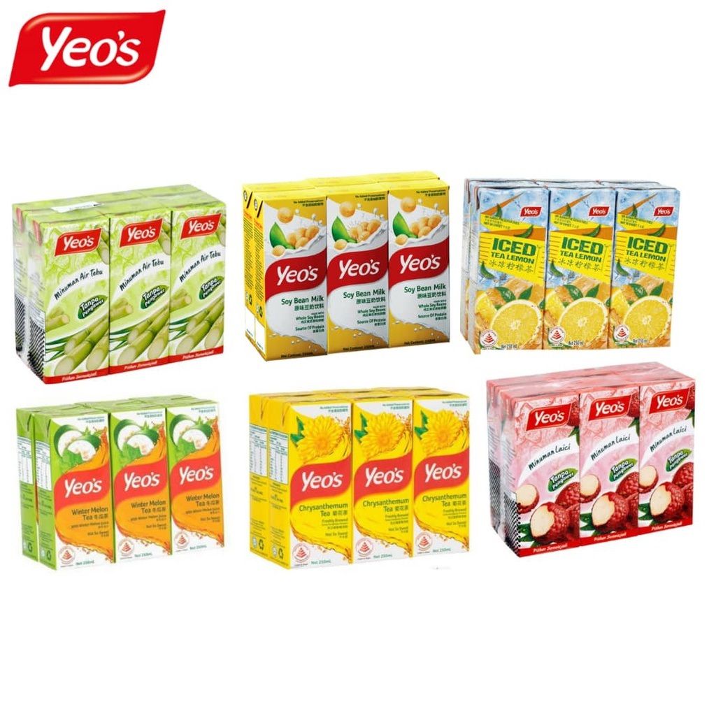 Yeo's Yeogurt Grape 24 Tetra x 250ml