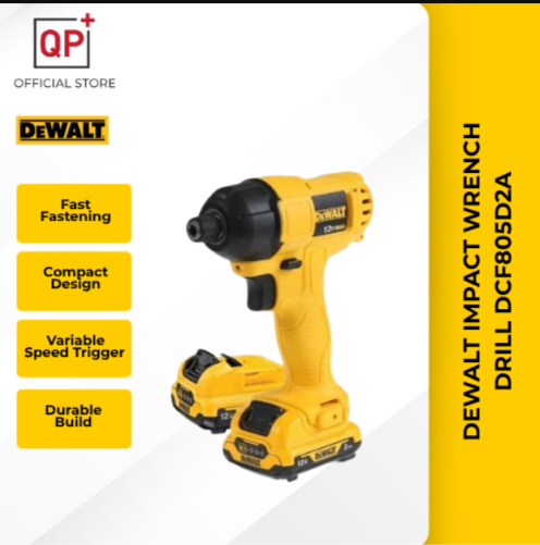 DEWALT IMPACT WRENCH DRILL DCF805D2A WITH 18PCS ACCESSORIES l GERUDI l 电钻-DCF805D2A