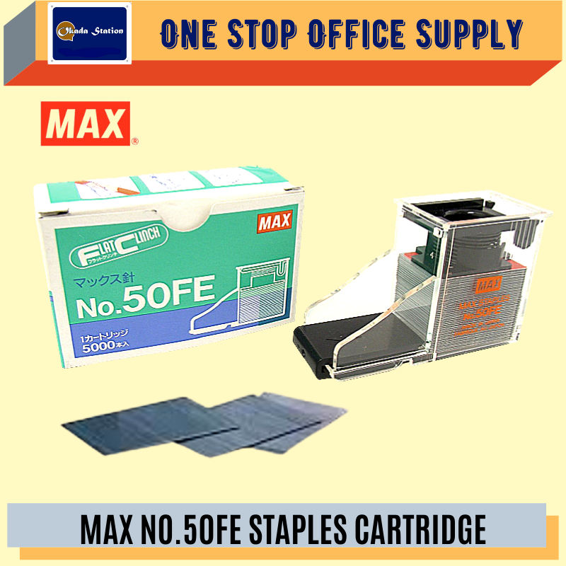 MAX NO.50FE STAPLES CARTRIDGE / Staples / Bullet Stapler / 50FE Staples / Max Staples / Staples Cartridge / MAX STaples NO.50FE