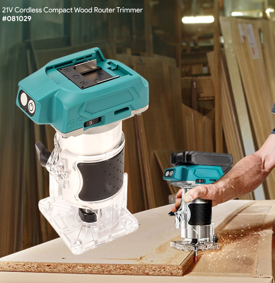 RANDOM 21V CORDLESS COMPACT WOOD ROUTER TRIMMER WRT-21V #081029(RANDOM)