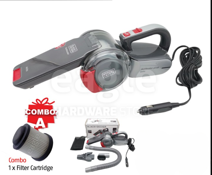 BLACK & DECKER PV1200AV-B1 12V PIVOT CAR VACUUM, ACCESSORIES ( PV1200AV, PV1200 )