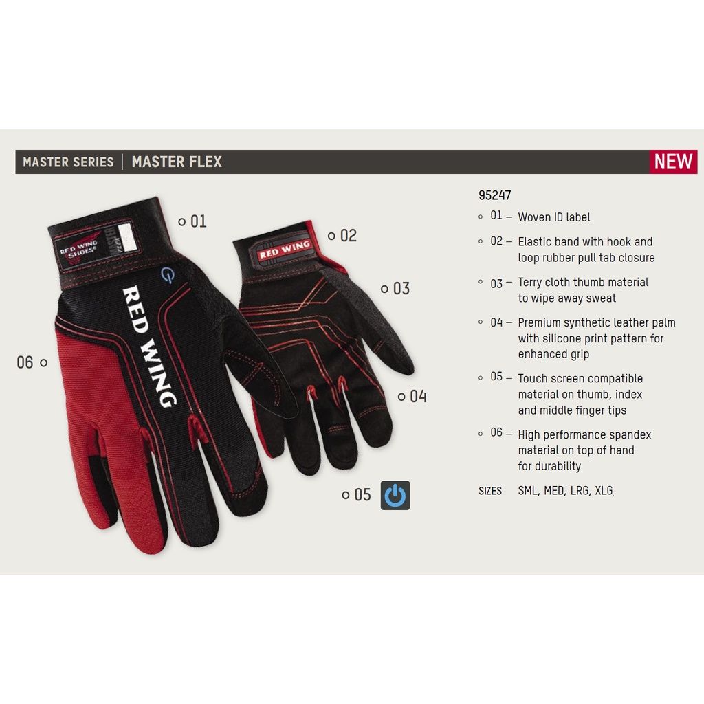 Red Wing Safety Gloves Master Flex 95247