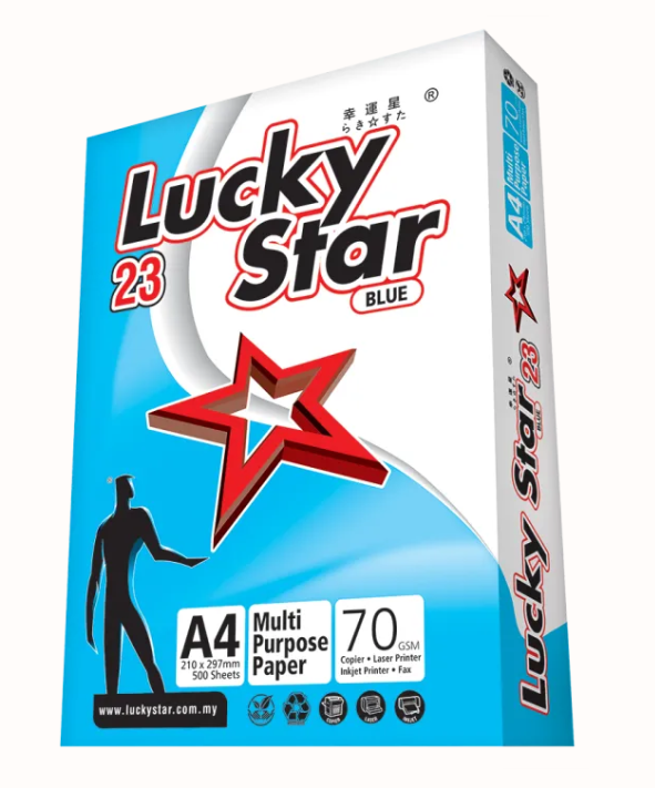 A4 70g 500's Lucky Star (Blue)