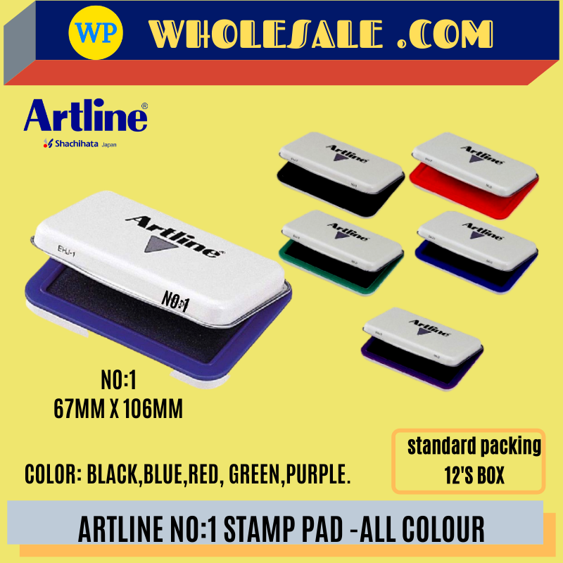 ARTLINE / STAMP PAD / NO:1 / NO.1 / ARTLINE STAMP PAD / PAD / ALL COLOUR /