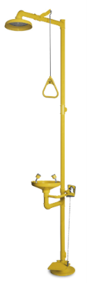 Floor Mounted Combination Unit (Drench Shower + Eyewash w Foot Pedal) - ABS
