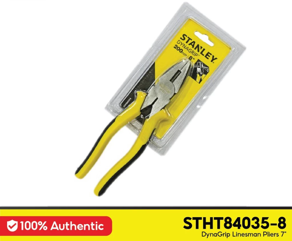 STANLEY DYNAGRIP LINESMAN PLIERS (7") STHT84035-8