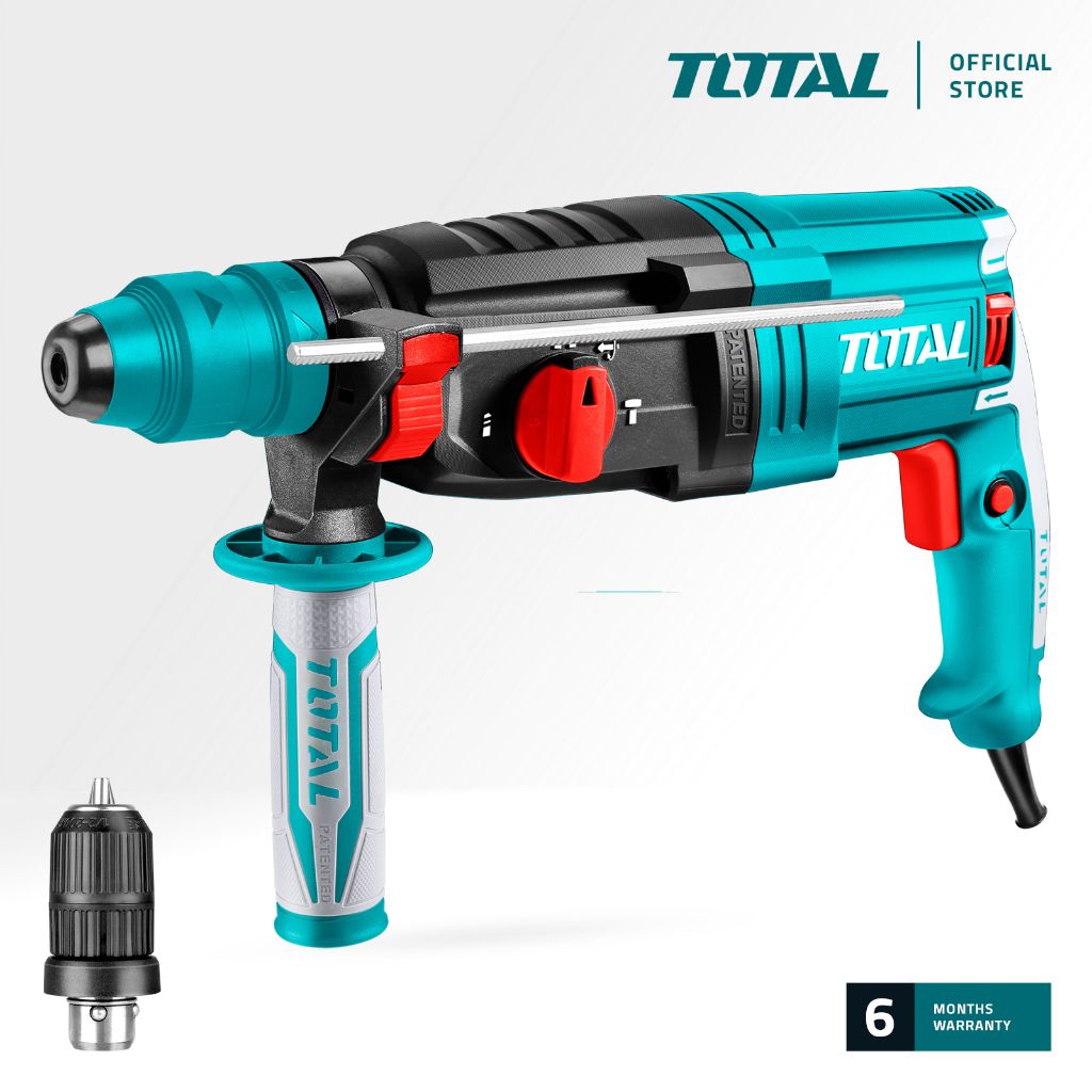 TOTAL TH309288-2 ROTARY HAMMER (SDS+ STANDS FOR SLOTTED DRIVE SYSTEM PLUS.) 950W