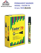 Faster Permanent Marker MF70 Black