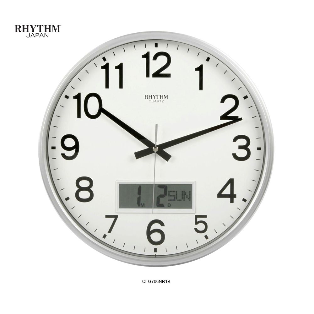 Rhythm Wall Clock Rhythm CFG706 NR19 (Diameter 32CM)
