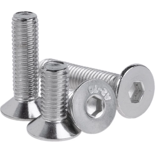 * M3 x 70 Countersunk Head Hexagon Socket Screw 304 Stainless Steel Extended Flat Head Hexagon Screw Screw